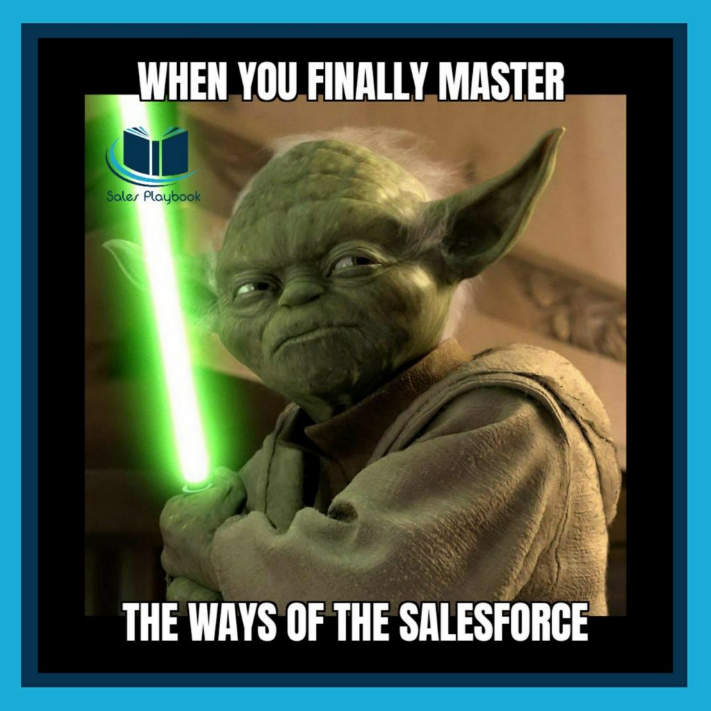 Sales meme when you finally master the ways of the Salesforce