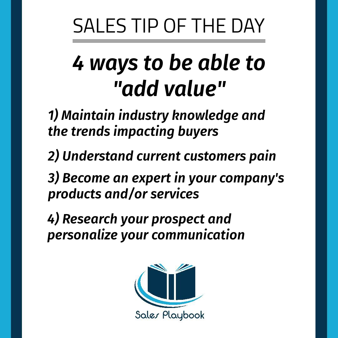 Sales Tips Sales Playbook